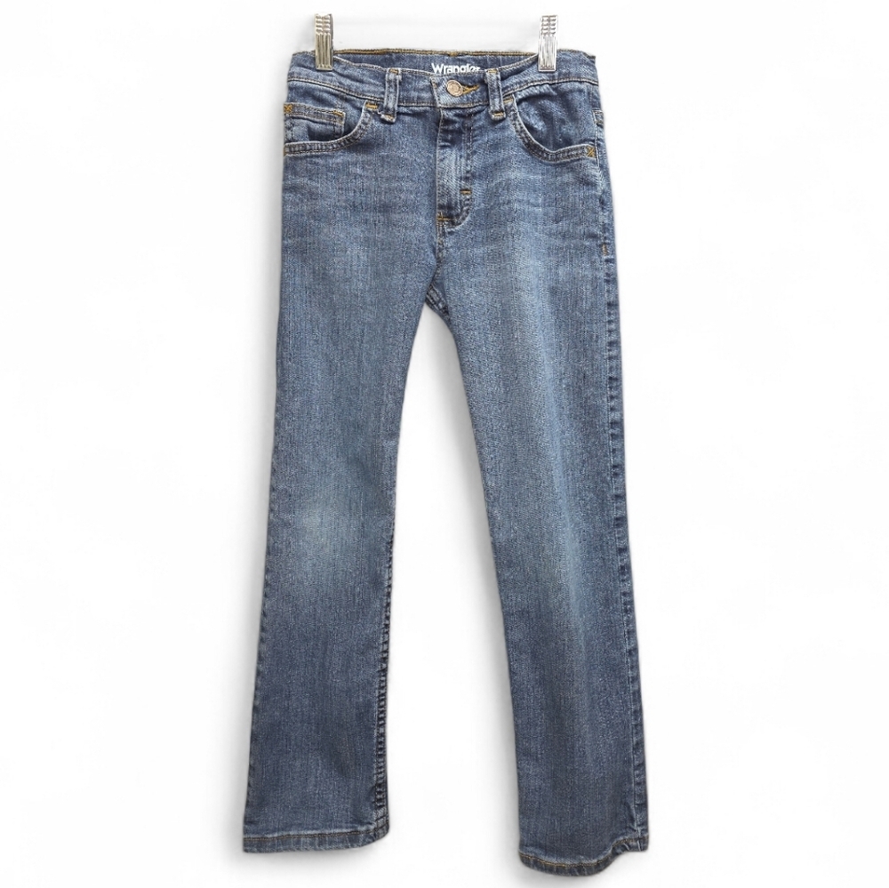 Wrangler Kids Jeans Size 10‎ Slim Classic Straight Adjustable Waist 5 Pocket